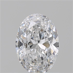 Picture of Natural Diamond 0.91 Carats, Oval with  Cut, D Color, SI2 Clarity and Certified by GIA