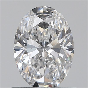 Foto Diamante Natural 0.60 quilates, Ovalado , Color D, claridad SI1 y certificado GIA de