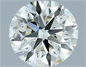 Natural Diamond 0.76 Carats, Round with Excellent Cut, J Color, VVS1 Clarity and Certified by IGI