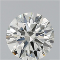 Natural Diamond 0.85 Carats, Round with Excellent Cut, K Color, SI1 Clarity and Certified by GIA