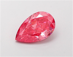 Picture of Lab Grown Diamond 1.91 Carats, Pear with  Cut, Fancy Vivid Pink Color, VS2 Clarity and Certified by IGI