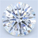 Lab Grown Diamond 2.56 Carats, Round with Ideal Cut, G Color, VVS1 Clarity and Certified by IGI