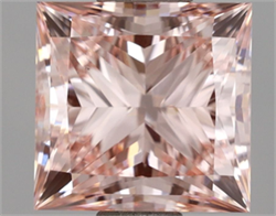 Picture of Lab Grown Diamond 2.01 Carats, Princess with  Cut, Fancy Intense Pink Color, VS1 Clarity and Certified by IGI