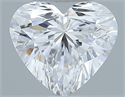 Natural Diamond 0.35 Carats, Heart with  Cut, E Color, VVS1 Clarity and Certified by GIA