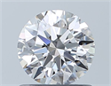 Natural Diamond 0.80 Carats, Round with Excellent Cut, D Color, VS1 Clarity and Certified by GIA