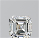 Natural Diamond 0.90 Carats, Asscher with  Cut, J Color, VVS2 Clarity and Certified by GIA