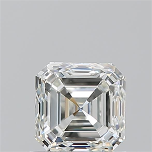 Foto Diamante Natural 0.90 quilates, Asscher , Color J, claridad VVS2 y certificado GIA de