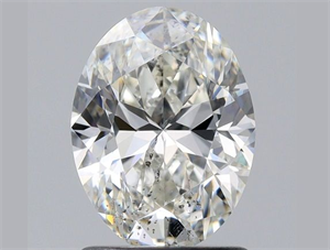 Foto Diamante Natural 1.21 quilates, Ovalado , Color I, claridad SI2 y certificado GIA de