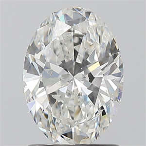 Foto Diamante Natural 1.21 quilates, Ovalado , Color G, claridad I1 y certificado GIA de