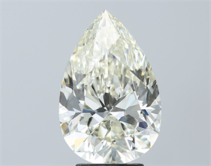 Picture of Natural Diamond 4.01 Carats, Pear with  Cut, I Color, IF Clarity and Certified by IGI