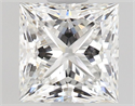 Natural Diamond 0.72 Carats, Princess with  Cut, F Color, VVS1 Clarity and Certified by GIA