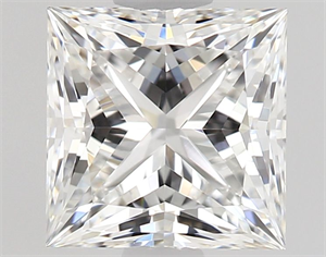 Picture of Natural Diamond 0.72 Carats, Princess with  Cut, F Color, VVS1 Clarity and Certified by GIA