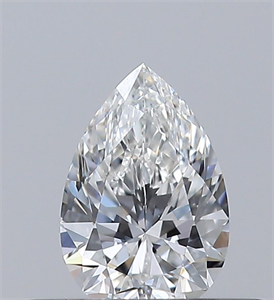Picture of Natural Diamond 0.30 Carats, Pear with  Cut, E Color, VVS2 Clarity and Certified by GIA