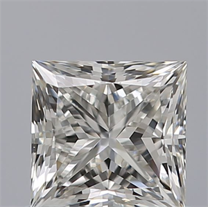Picture of Natural Diamond 0.70 Carats, Princess with  Cut, G Color, IF Clarity and Certified by GIA