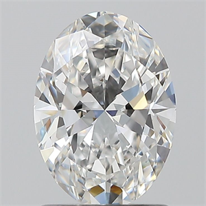 Picture of Natural Diamond 1.20 Carats, Oval with  Cut, E Color, SI1 Clarity and Certified by GIA