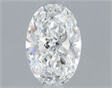 Natural Diamond 0.50 Carats, Oval with  Cut, E Color, VVS2 Clarity and Certified by GIA