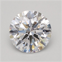 Lab Grown Diamond 1.11 Carats, Round with Ideal Cut, D Color, VVS2 Clarity and Certified by IGI