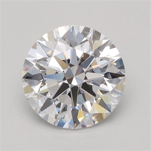 Picture of Lab Grown Diamond 1.11 Carats, Round with Ideal Cut, D Color, VVS2 Clarity and Certified by IGI