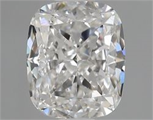 Foto Diamante Natural 0.80 quilates, Del cojín , Color F, claridad SI1 y certificado GIA de