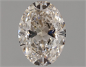 Natural Diamond 1.31 Carats, Oval with  Cut, K Color, SI2 Clarity and Certified by GIA