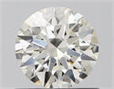 Natural Diamond 0.70 Carats, Round with Excellent Cut, I Color, IF Clarity and Certified by IGI