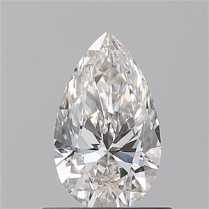 Picture of Natural Diamond 0.70 Carats, Pear with  Cut, H Color, IF Clarity and Certified by GIA