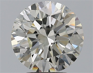 Foto Diamante Natural 3.01 quilates, Redondo , Color J, claridad SI1 y certificado GIA de