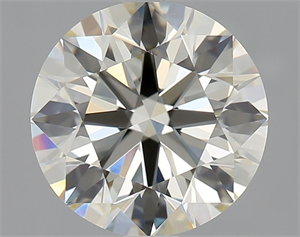 Picture of Natural Diamond 2.02 Carats, Round with Excellent Cut, L Color, VVS2 Clarity and Certified by GIA