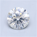 Natural Diamond 1.08 Carats, Round with Excellent Cut, F Color, I1 Clarity and Certified by GIA
