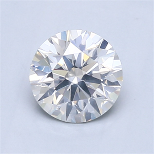 Picture of Natural Diamond 1.08 Carats, Round with Excellent Cut, F Color, I1 Clarity and Certified by GIA
