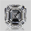 Natural Diamond 1.05 Carats, Asscher with  Cut, E Color, VVS1 Clarity and Certified by GIA