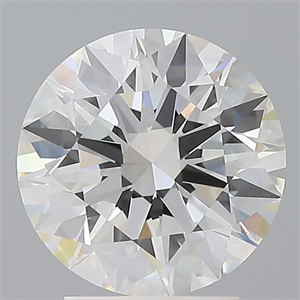 Picture of Lab Grown Diamond 2.96 Carats, Round with Ideal Cut, E Color, VS1 Clarity and Certified by IGI