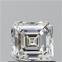 Natural Diamond 0.71 Carats, Asscher with  Cut, F Color, VS1 Clarity and Certified by GIA