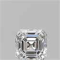 Natural Diamond 0.54 Carats, Asscher with  Cut, E Color, VS1 Clarity and Certified by GIA