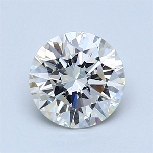 Picture of Natural Diamond 1.06 Carats, Round with Excellent Cut, I Color, VS1 Clarity and Certified by GIA