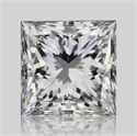 Natural Diamond 1.20 Carats, Princess with  Cut, G Color, VS1 Clarity and Certified by GIA