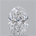 Natural Diamond 1.50 Carats, Oval with  Cut, D Color, VS2 Clarity and Certified by GIA