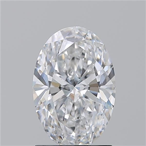 Picture of Natural Diamond 1.50 Carats, Oval with  Cut, D Color, VS2 Clarity and Certified by GIA