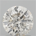 Natural Diamond 1.00 Carats, Round with Very Good Cut, J Color, I1 Clarity and Certified by IGI
