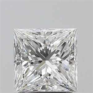 Picture of Natural Diamond 1.50 Carats, Princess with  Cut, E Color, VS1 Clarity and Certified by GIA