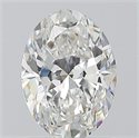 Natural Diamond 1.00 Carats, Oval with  Cut, F Color, SI1 Clarity and Certified by GIA