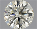 Natural Diamond 0.90 Carats, Round with Excellent Cut, M Color, SI1 Clarity and Certified by GIA