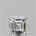 Diamante Natural 1.01 quilates, Asscher , Color H, claridad SI1 y certificado GIA