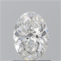 Natural Diamond 1.01 Carats, Oval with  Cut, G Color, SI2 Clarity and Certified by GIA