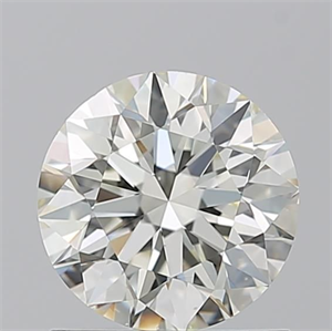 Picture of Natural Diamond 1.01 Carats, Round with Excellent Cut, L Color, VS2 Clarity and Certified by GIA