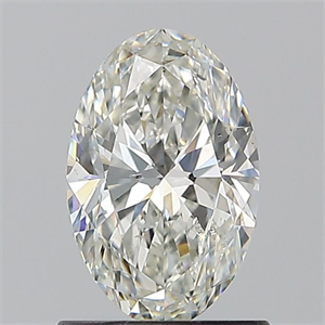 Picture of Natural Diamond 1.00 Carats, Oval with  Cut, H Color, SI1 Clarity and Certified by GIA