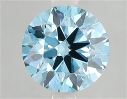 Picture of Lab Grown Diamond 2.09 Carats, Round with Ideal Cut, Fancy Vivid Blue Color, VS1 Clarity and Certified by IGI