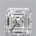Natural Diamond 2.01 Carats, Asscher with  Cut, F Color, VS1 Clarity and Certified by GIA