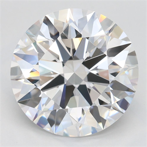 Picture of Lab Grown Diamond 4.02 Carats, Round with Excellent Cut, D Color, VVS1 Clarity and Certified by GIA