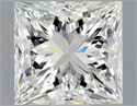 Natural Diamond 0.90 Carats, Princess with  Cut, H Color, VS2 Clarity and Certified by GIA